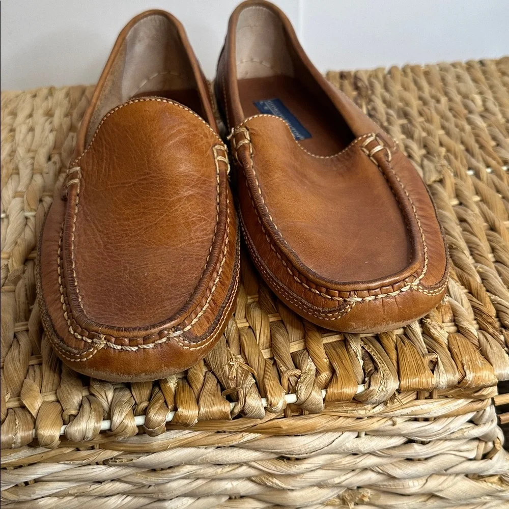 Georgia Brutini Brown Leather Loafers‎ size 8.5